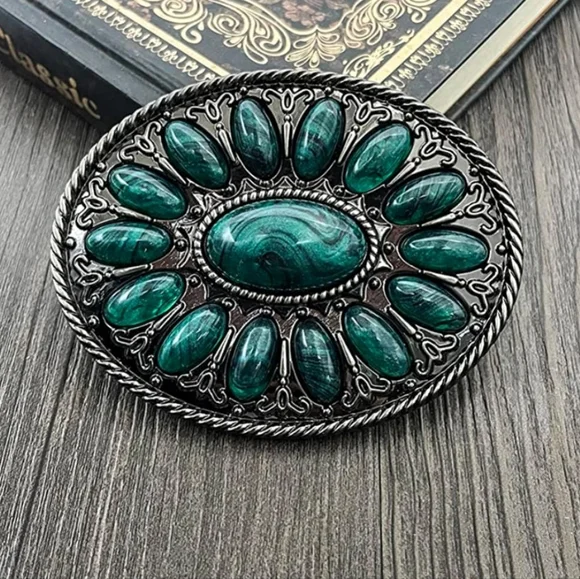 Accessories | Beautiful Green Stone Belt Buckle | Poshmark display picture 3